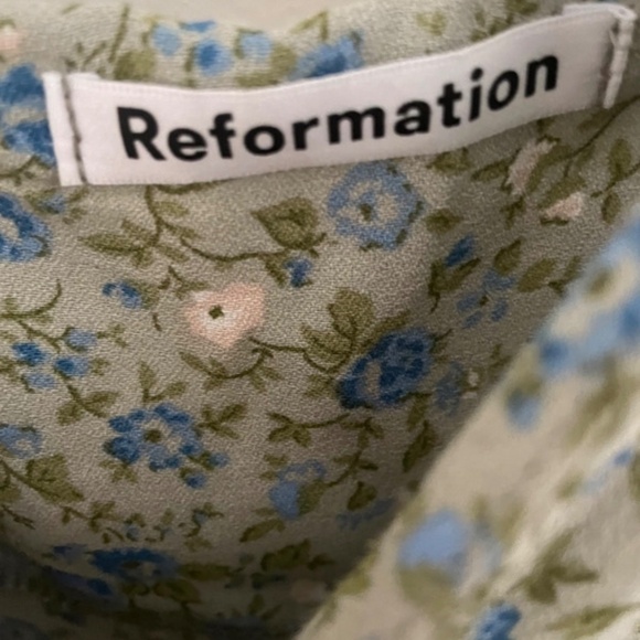 Reformation Chandler Dress in Sprite - Picture 2 of 3